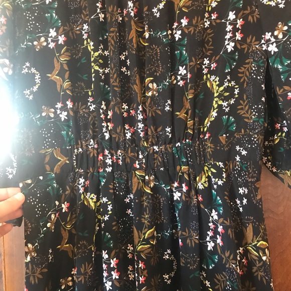 Farrow button down dark floral dress - Picture 8 of 8